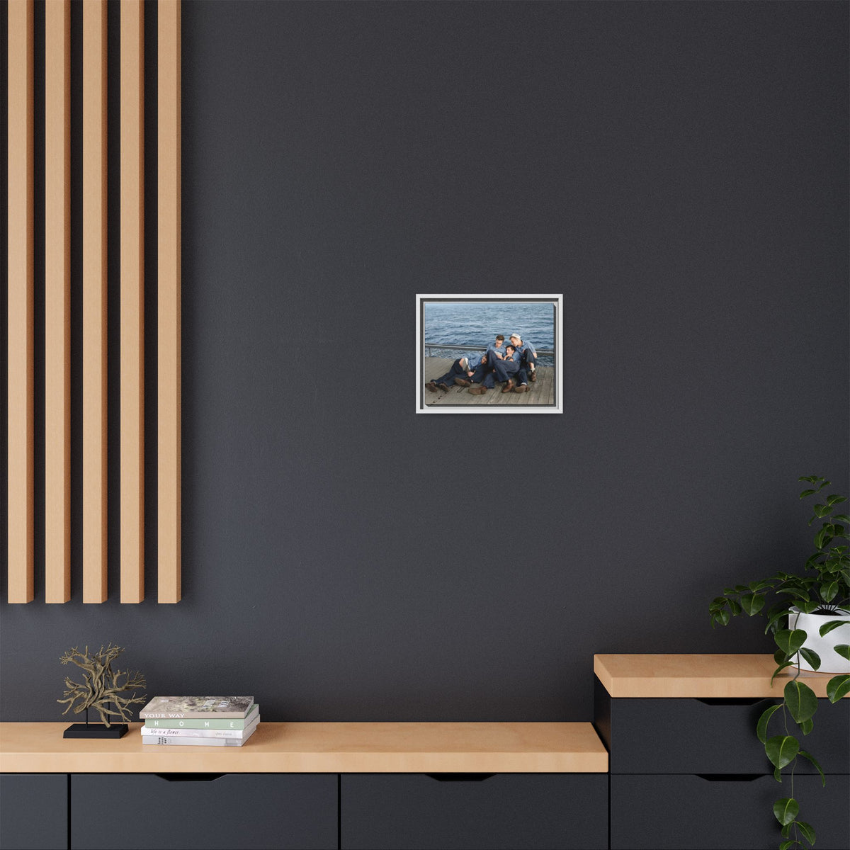 hommes 025 | Framed Vintage Photo - Matte Canvas