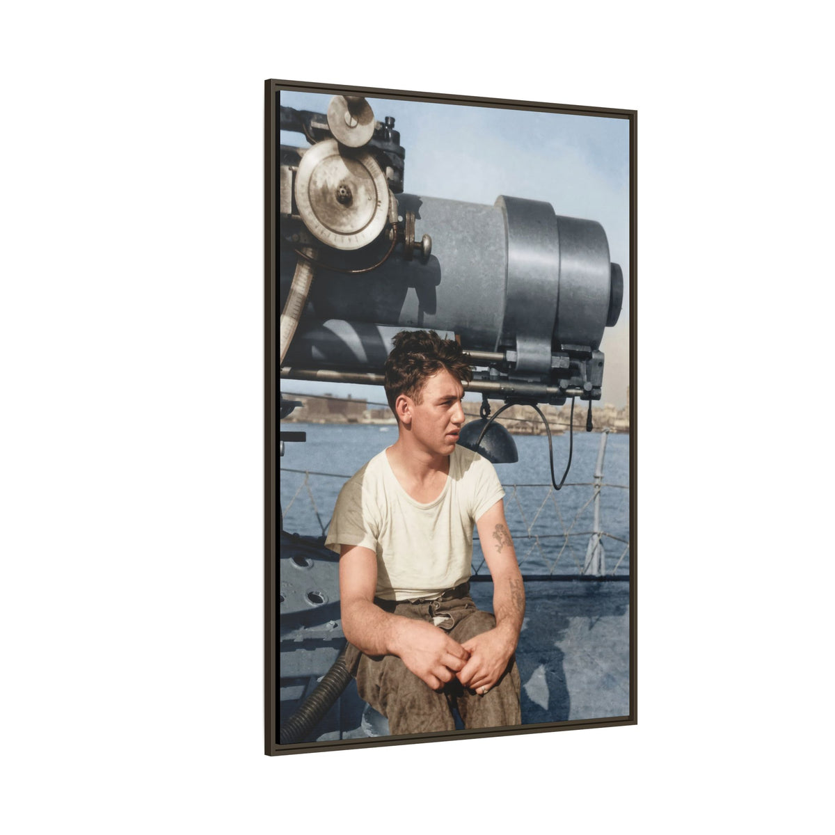celibataire 026 | Framed Vintage Photo - Matte Canvas