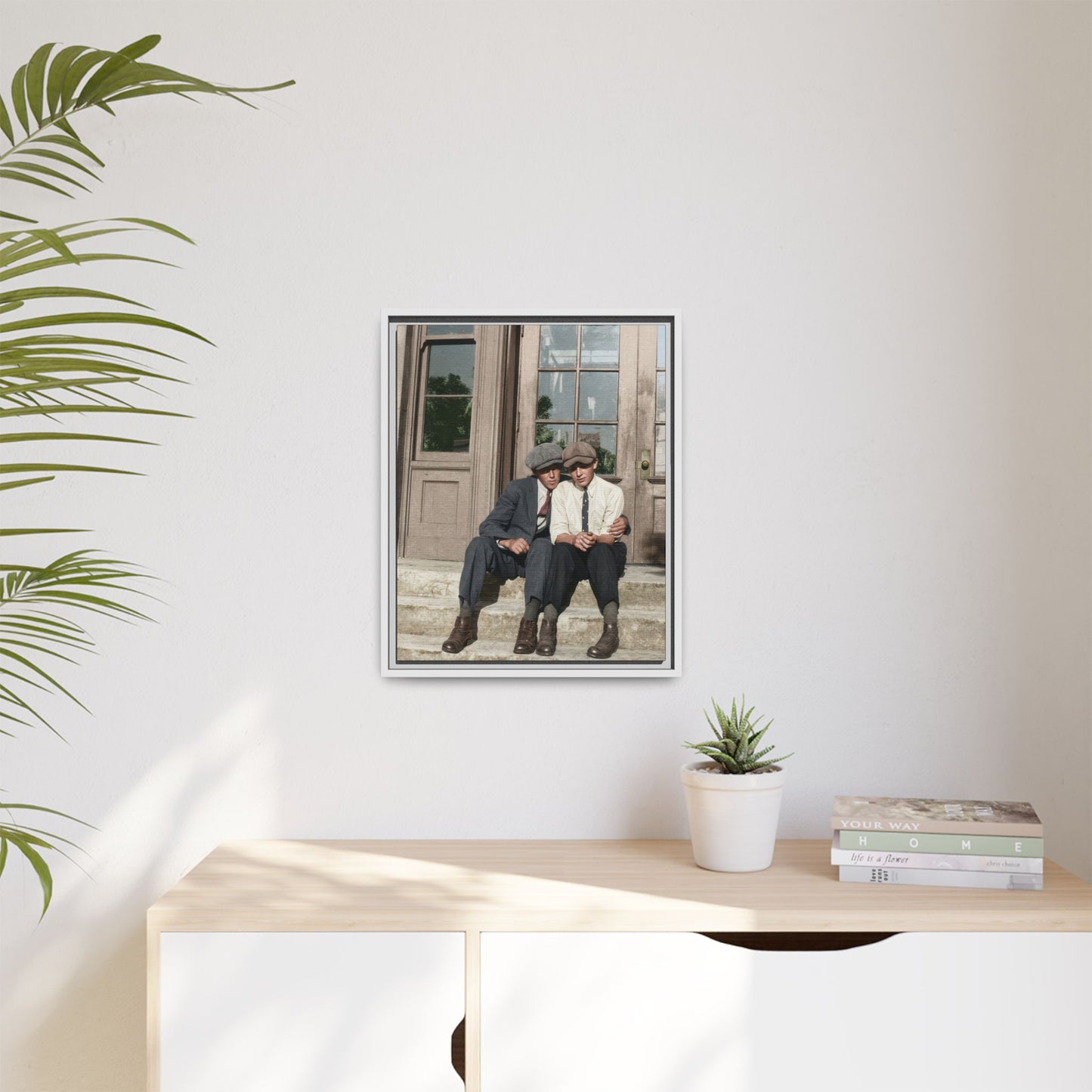 paire 057 | Framed Vintage Photo - Matte Canvas