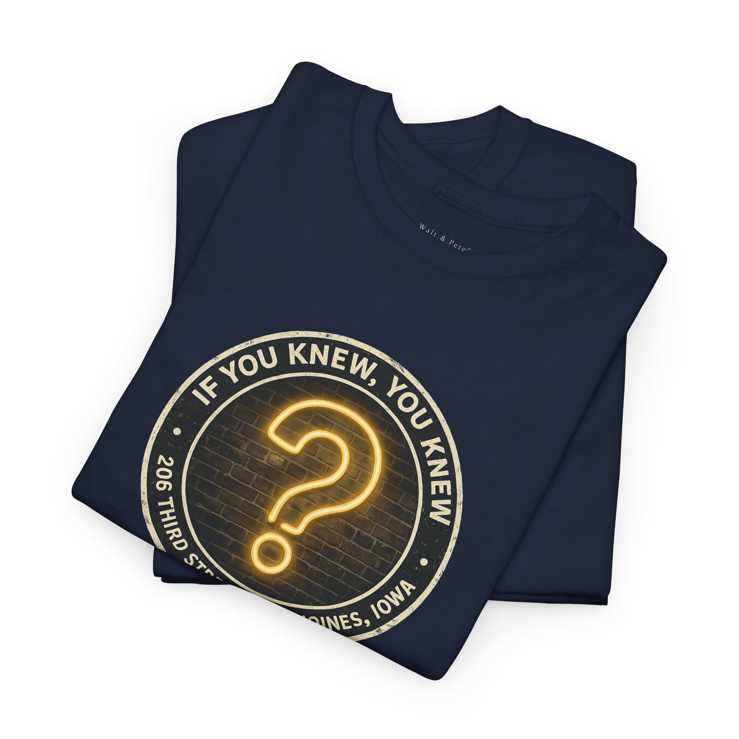 The Question Mark  | Historic Des Moines, Iowa Gay Bar T-Shirt