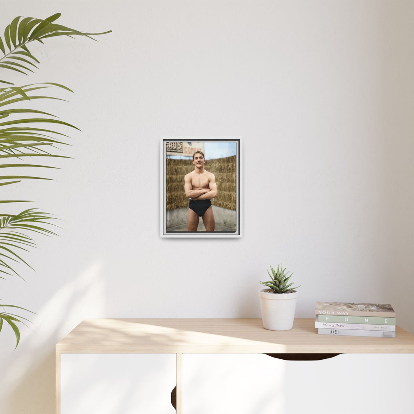 athlétisme 047 | Framed Vintage Photo - Matte Canvas