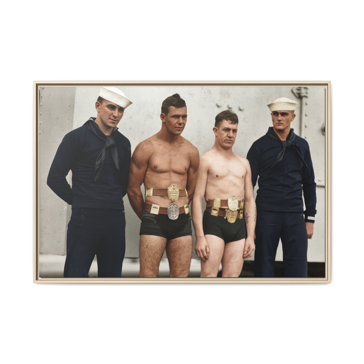 athlétisme 049 | Framed Vintage Photo - Matte Canvas
