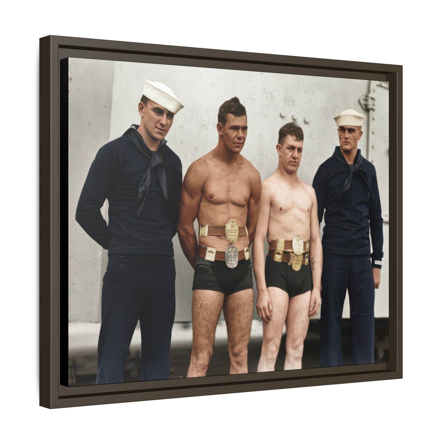athlétisme 049 | Framed Vintage Photo - Matte Canvas