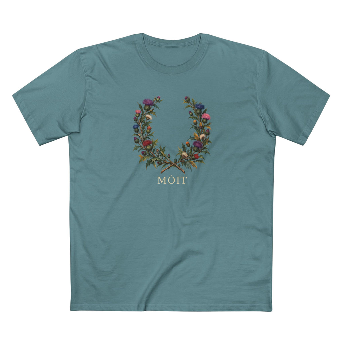 Scottish Thistle Mòit Pride T-Shirt | LGBTQ+ Gaelic Botanical Tee