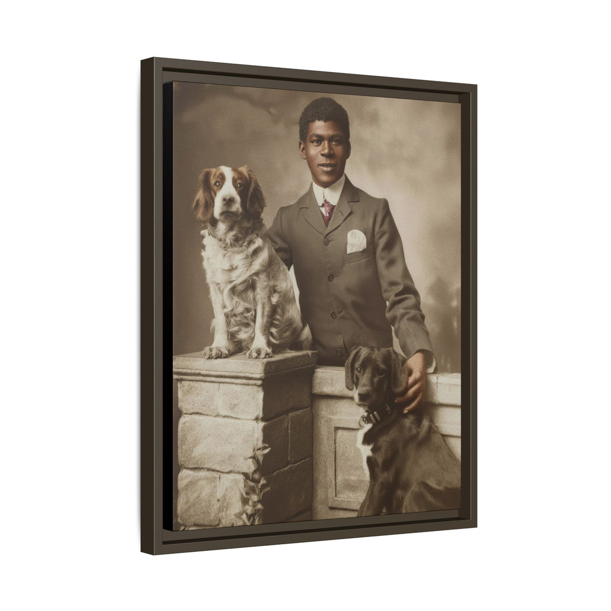 celibataire 009 | Framed Vintage Photo - Matte Canvas