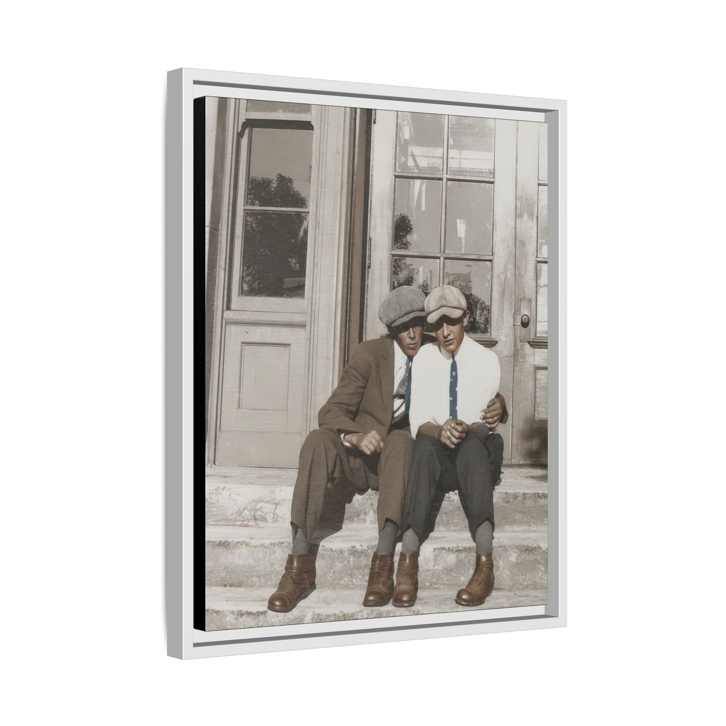paire 057 | Framed Vintage Photo - Matte Canvas