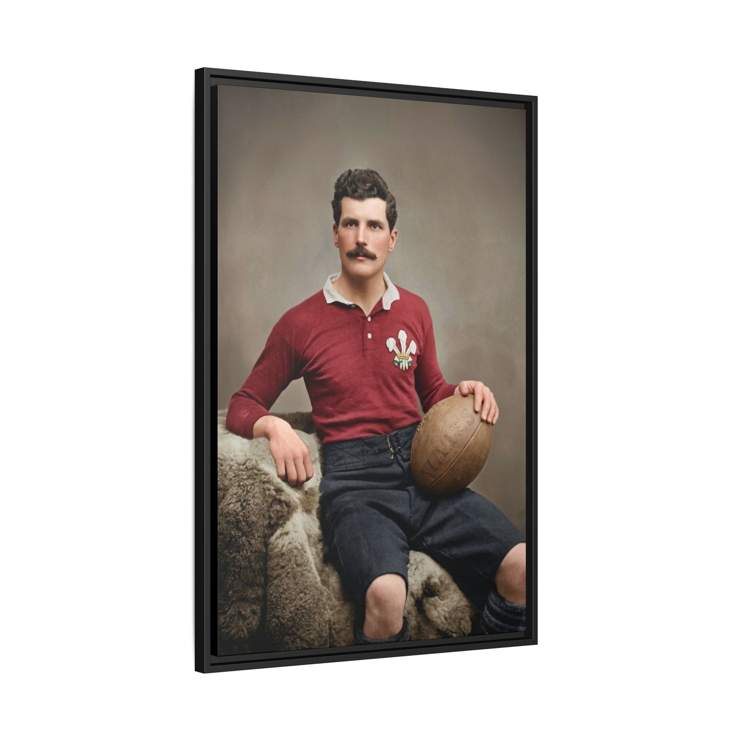 athlétisme 022 | Framed Vintage Photo - Matte Canvas