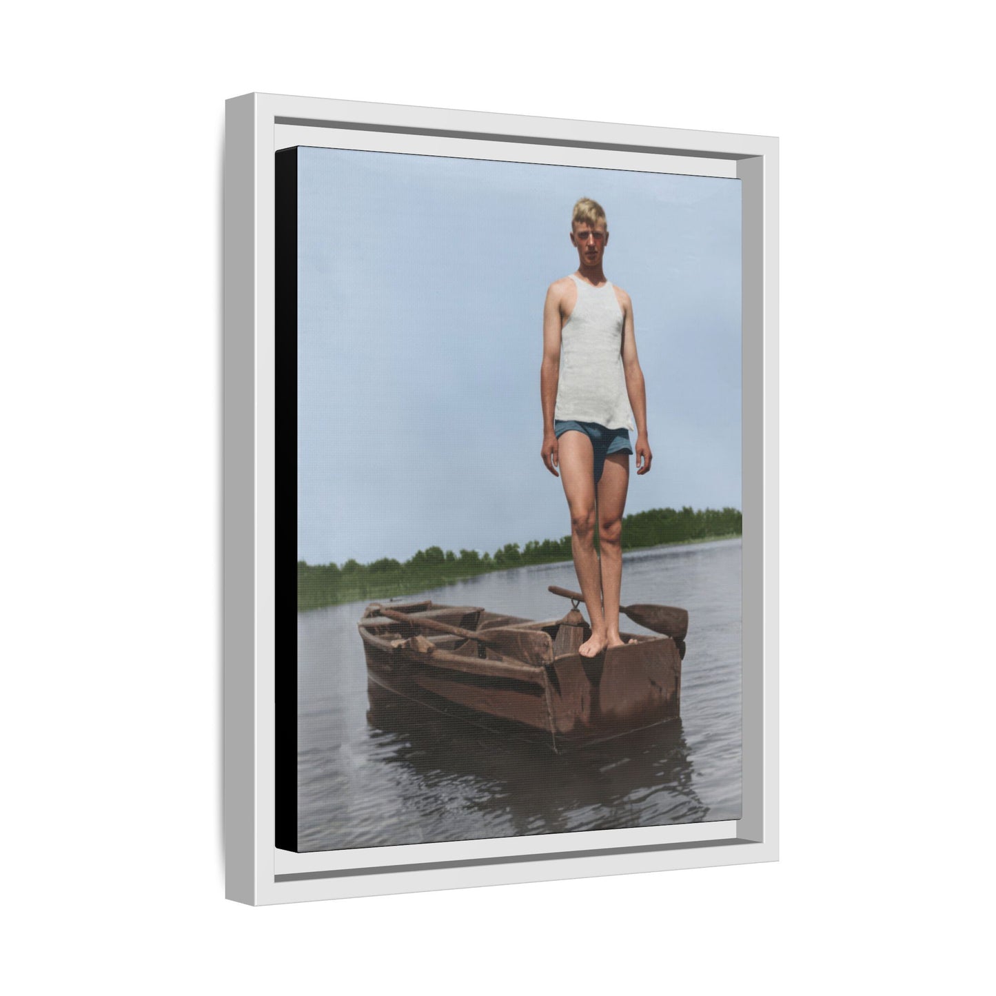 nager 025 | Framed Vintage Photo - Matte Canvas