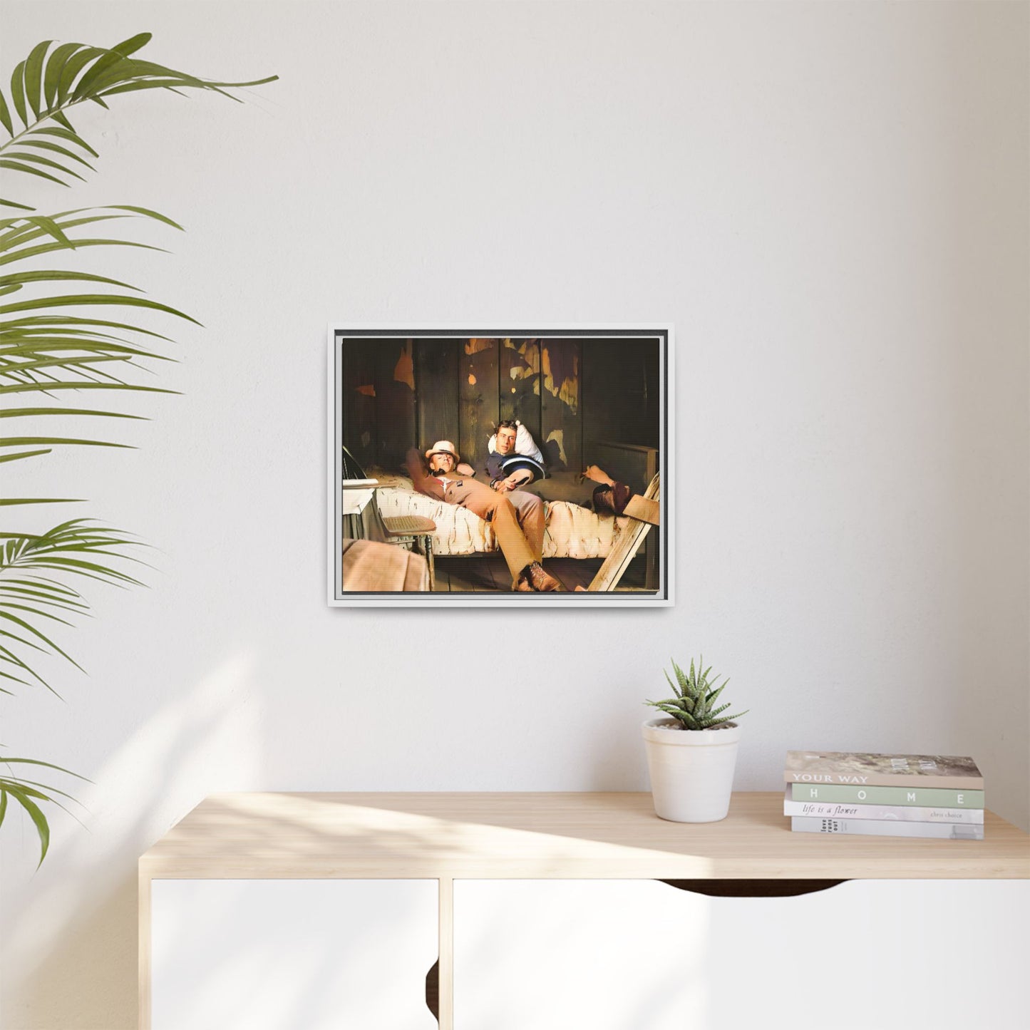 paire 023 | Framed Vintage Photo - Matte Canvas