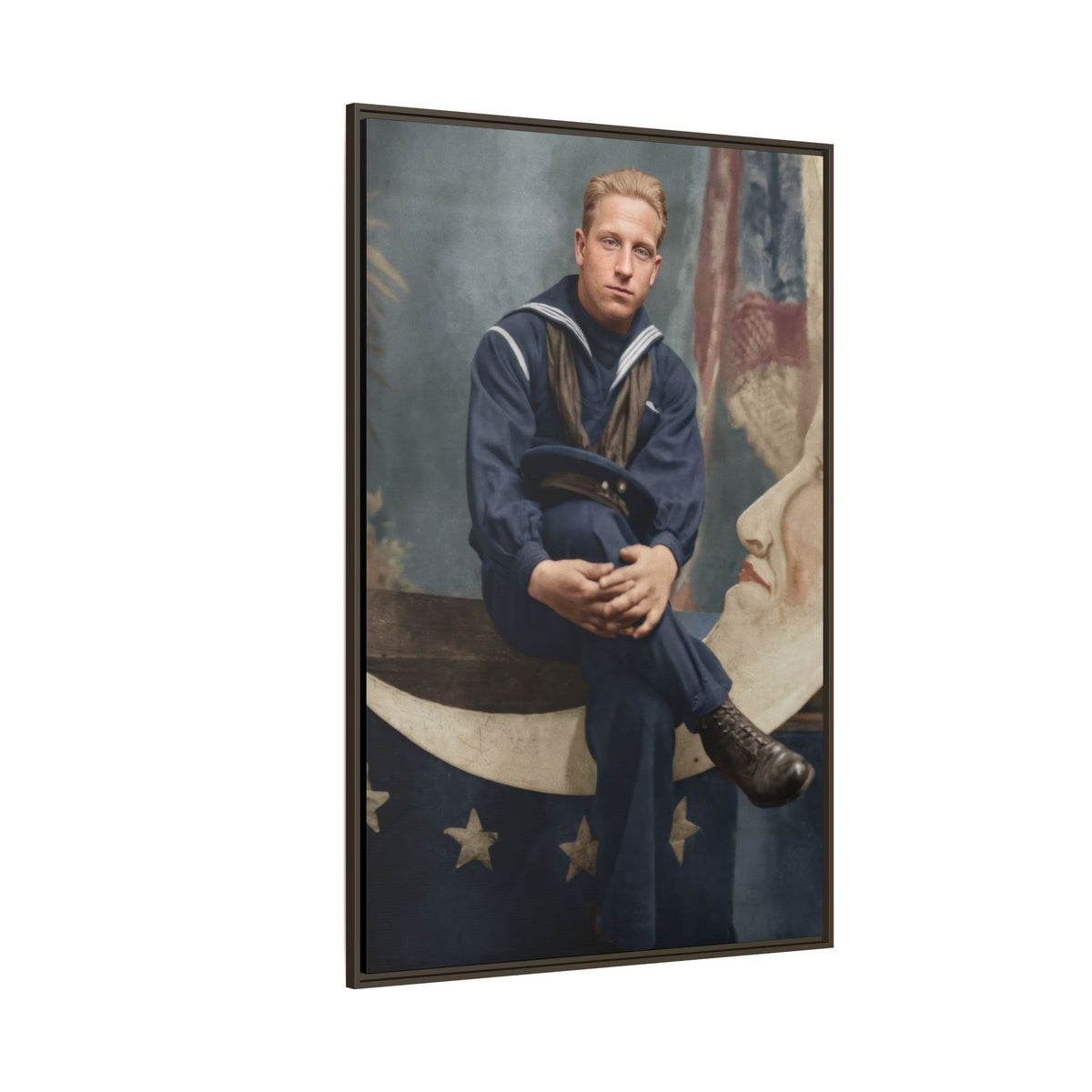 celibataire 016 | Framed Vintage Photo - Matte Canvas