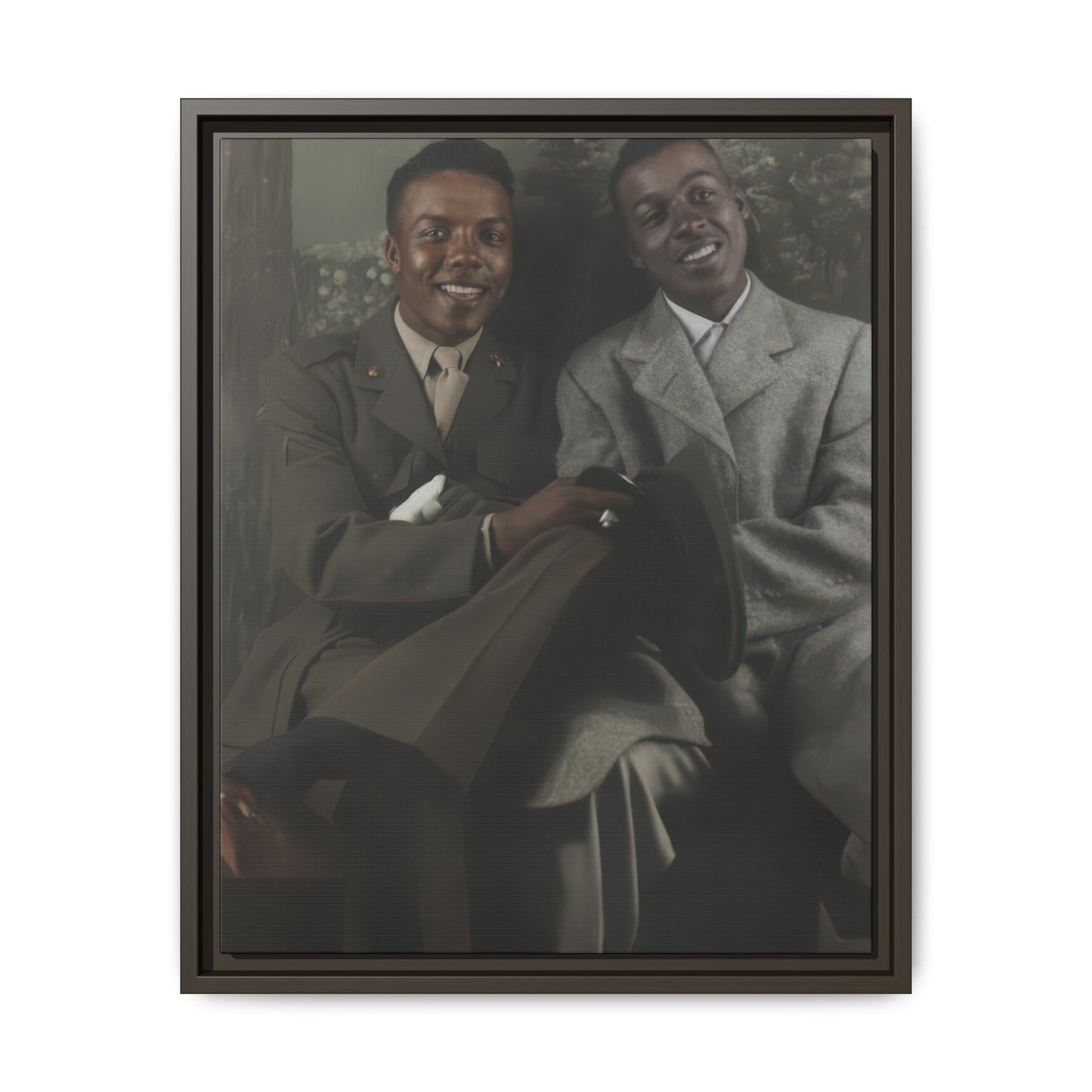 paire 095 | Framed Vintage Photo - Matte Canvas