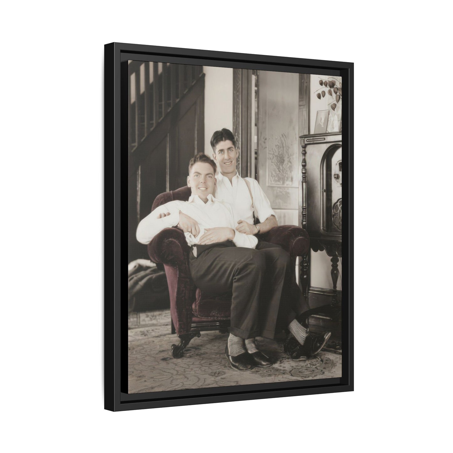 paire 053 | Framed Vintage Photo - Matte Canvas