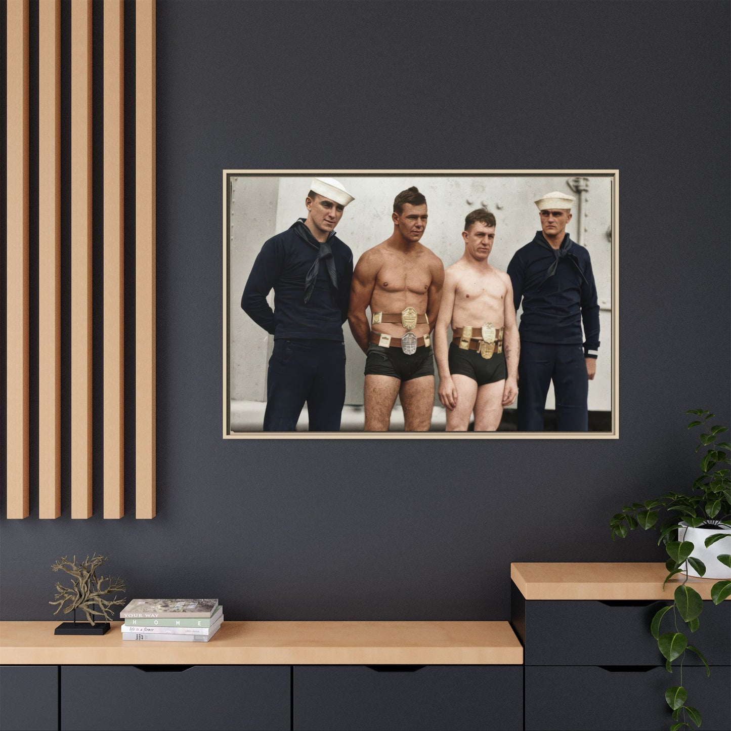 athlétisme 049 | Framed Vintage Photo - Matte Canvas