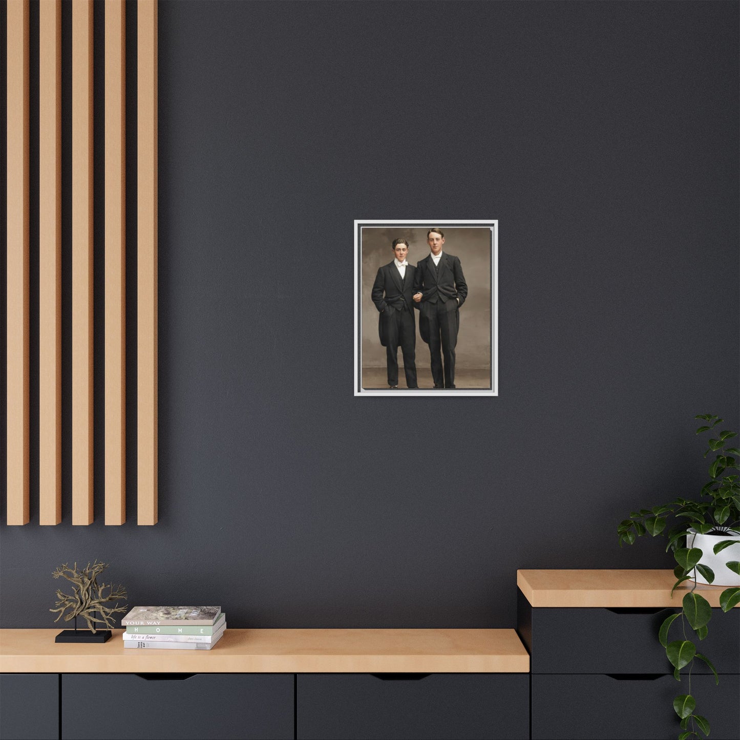 paire 131 | Framed Vintage Photo - Matte Canvas