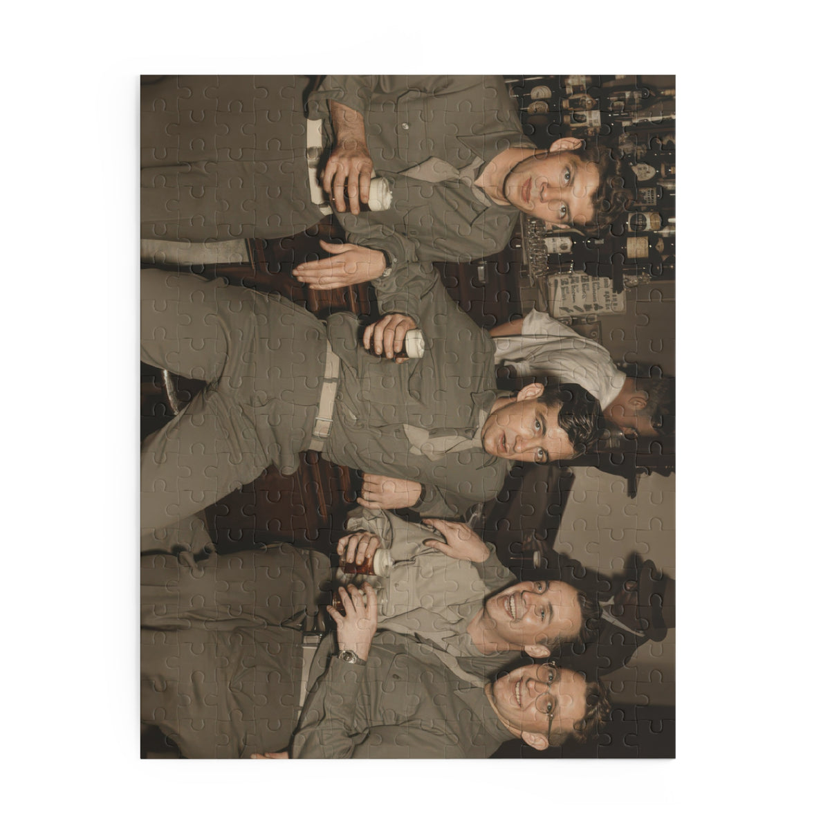 Four Men at the Bar Vintage Photo Jigsaw Puzzle | LGBTQ+ Heritage | hommes 030