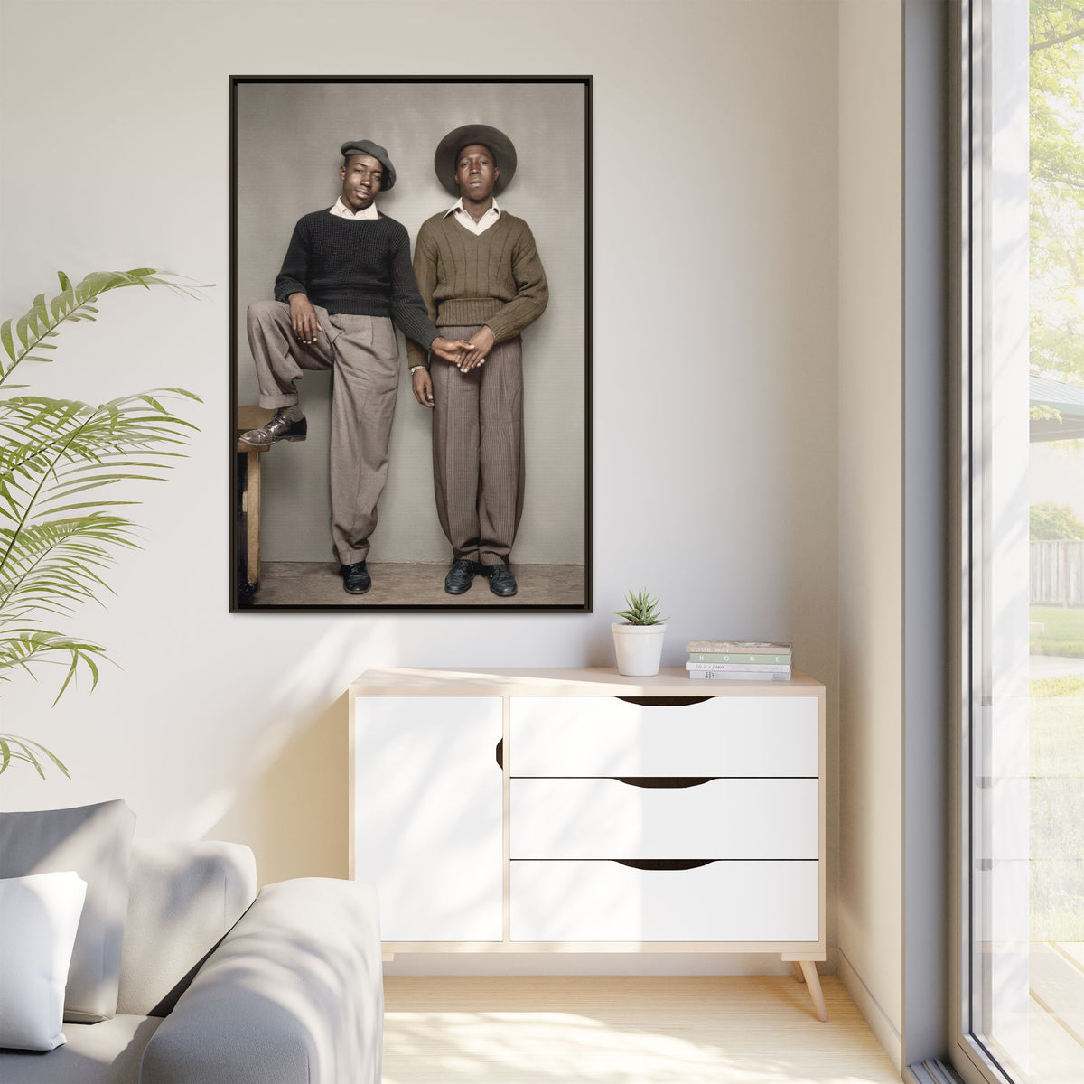 paire 161 | Framed Vintage Photo - Matte Canvas