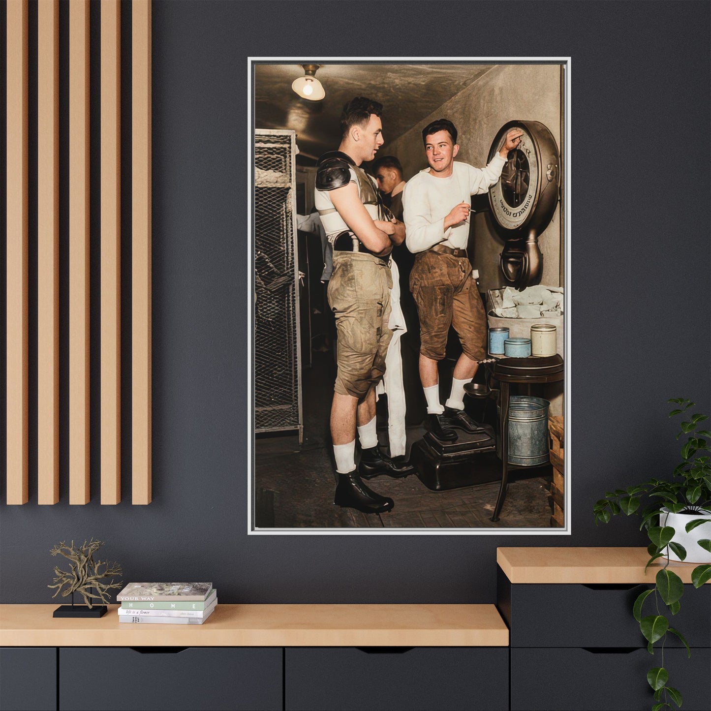 athlétisme 027 | Framed Vintage Photo - Matte Canvas