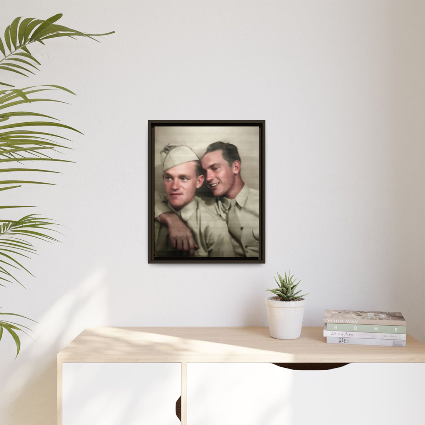 paire 049 | Framed Vintage Photo - Matte Canvas