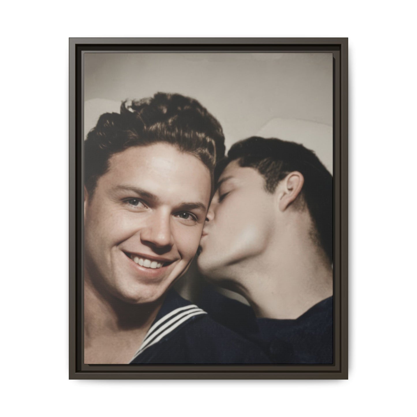 paire 035 | Framed Vintage Photo - Matte Canvas