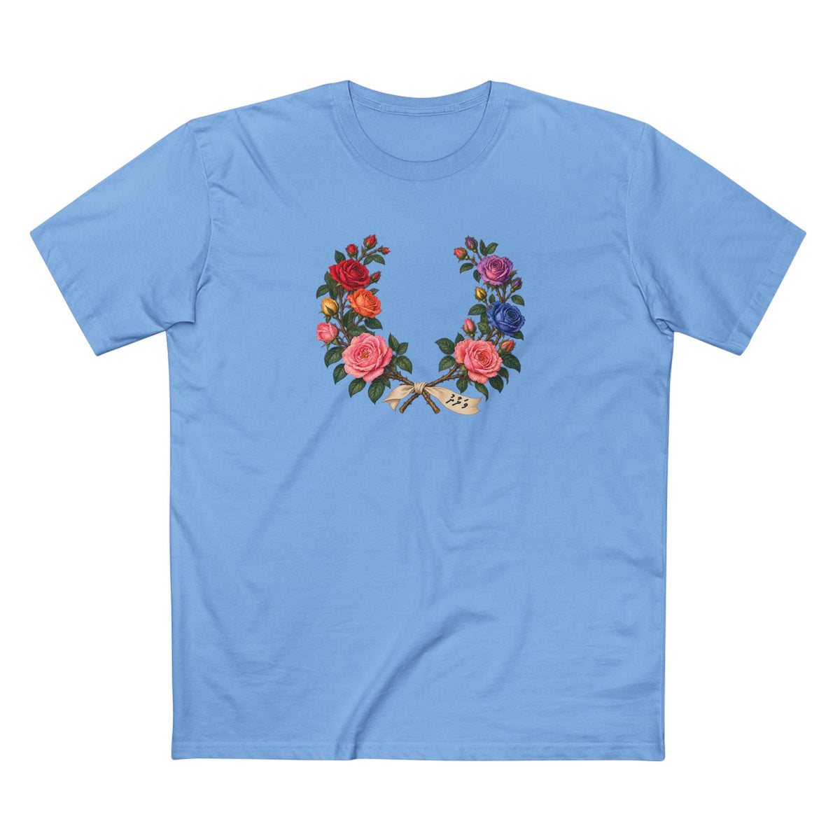 Maldives Pink Rose Pride T-Shirt | Dhivehi ފަޚުރު Laurel Wreath