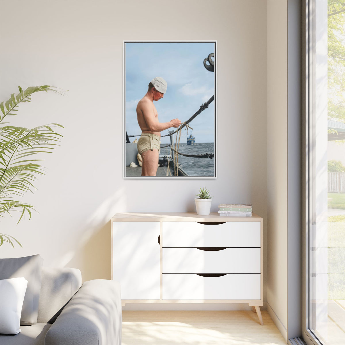 celibataire 043 | Framed Vintage Photo - Matte Canvas