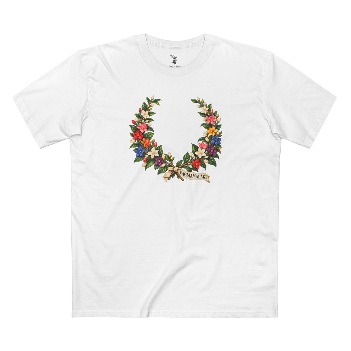 Pagmamalaki Philippine Sampaguita Laurel Wreath Pride T-Shirt