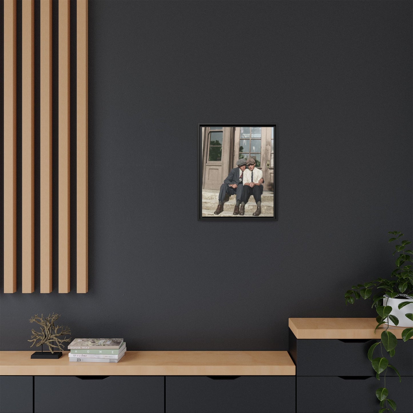paire 057 | Framed Vintage Photo - Matte Canvas