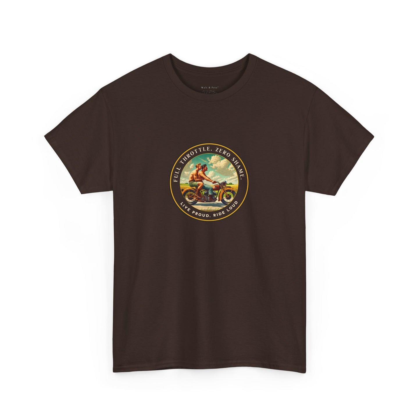 Open Highway Motorcycle Pride T-Shirt | Vintage Rider Graphic Tee | LGBTQ Biker Shirt