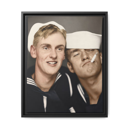 paire 153 | Framed Vintage Photo - Matte Canvas