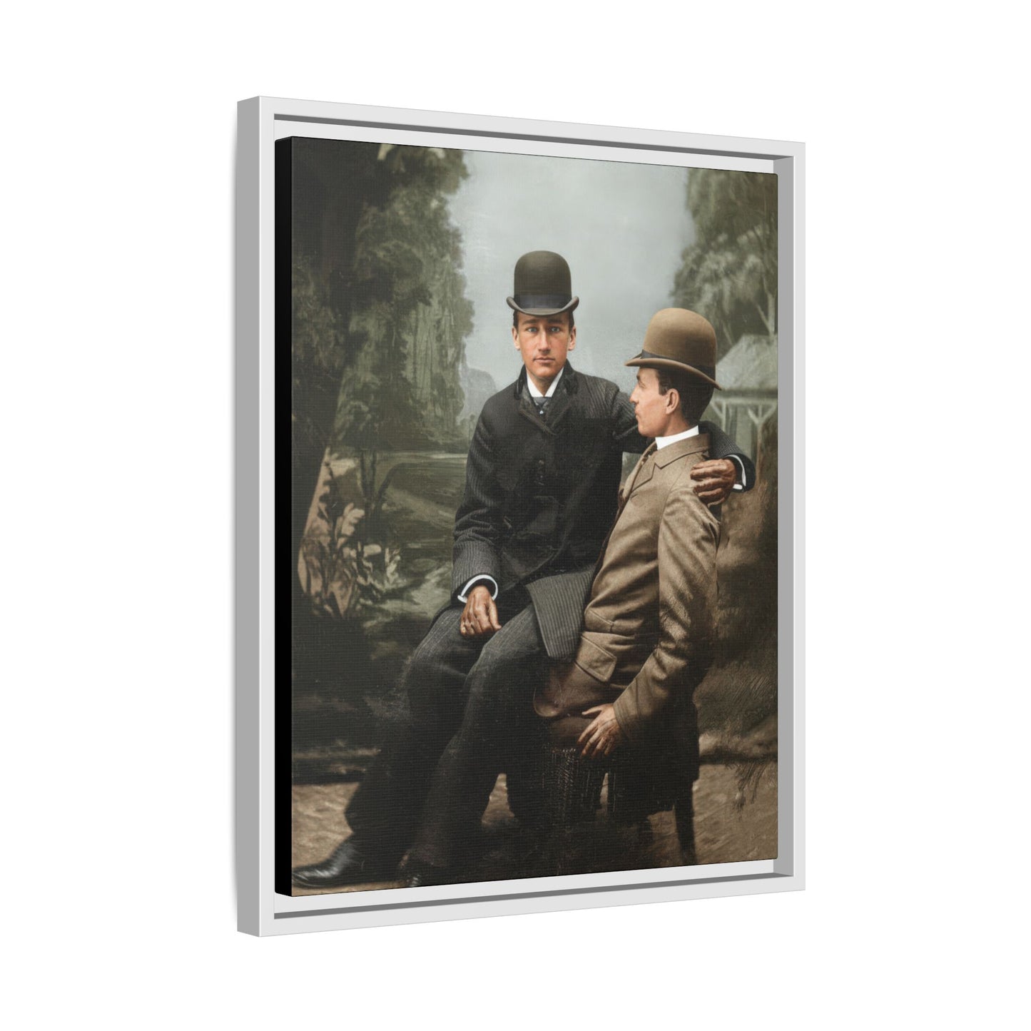 paire 027 | Framed Vintage Photo - Matte Canvas