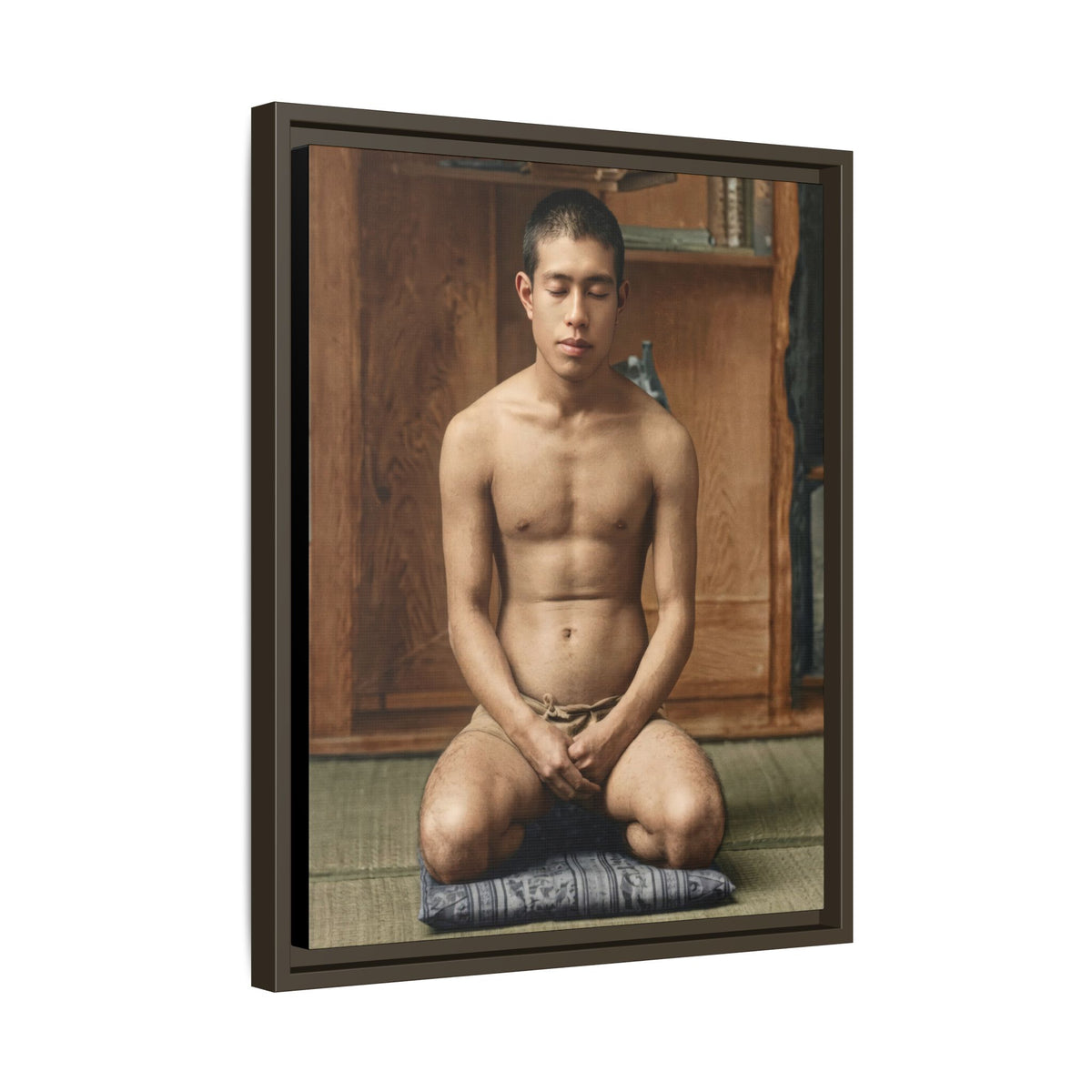 celibataire 025 | Framed Vintage Photo - Matte Canvas
