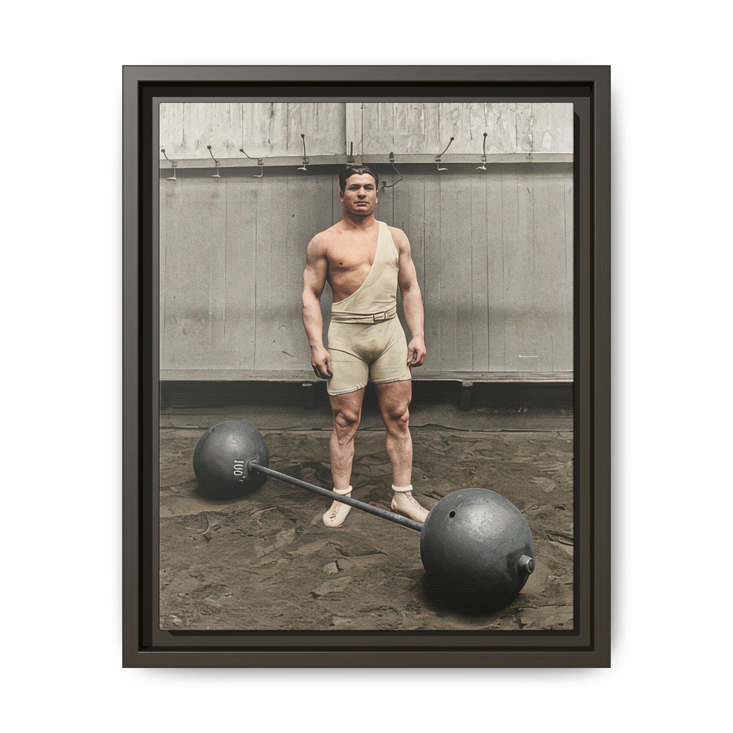 athlétisme 050 | Framed Vintage Photo - Matte Canvas