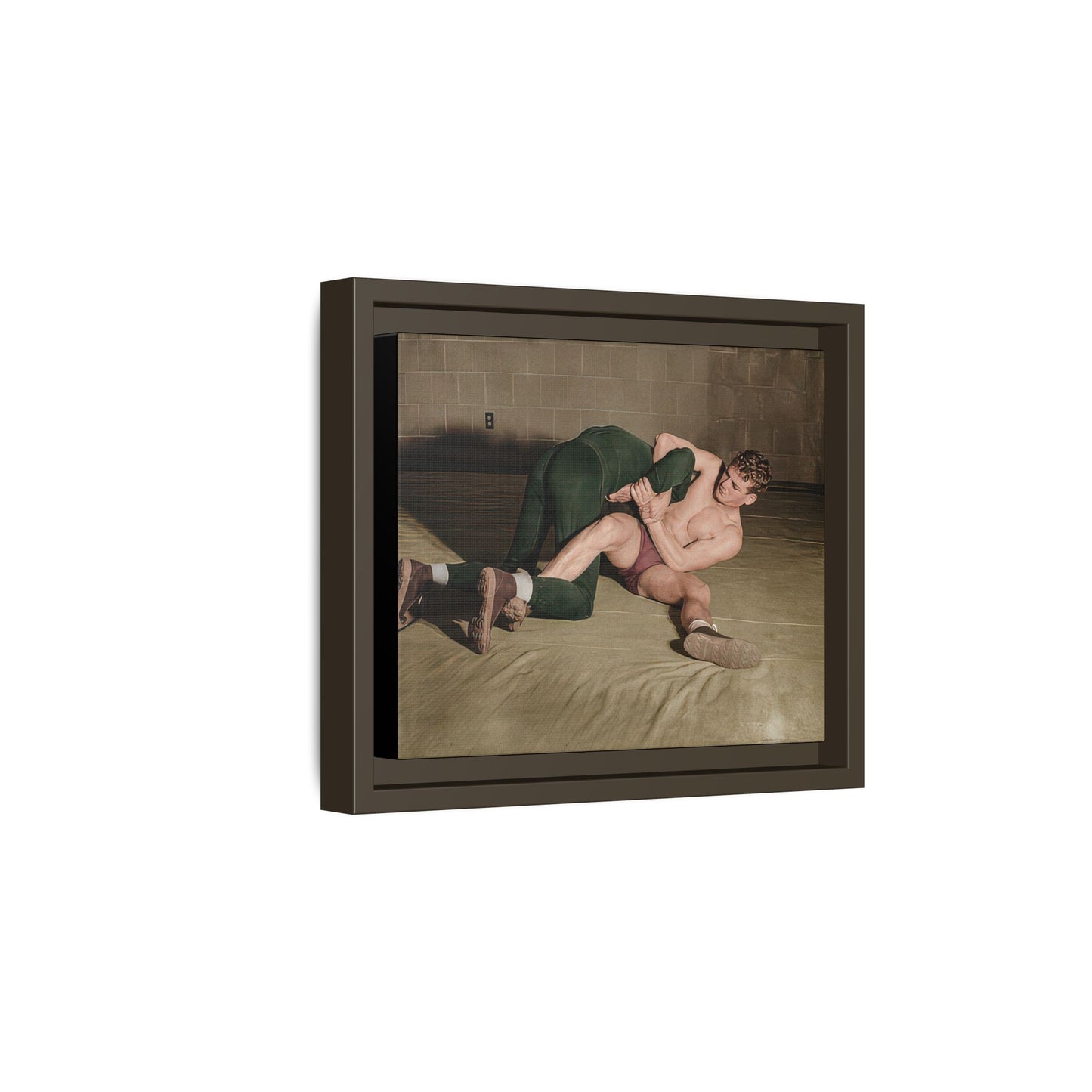 athlétisme 032 | Framed Vintage Photo - Matte Canvas