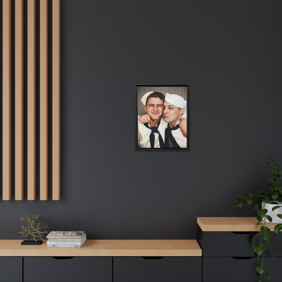 paire 159 | Framed Vintage Photo - Matte Canvas