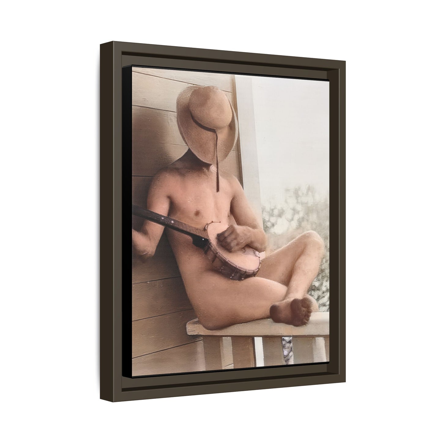 celibataire 042 | Framed Vintage Photo - Matte Canvas