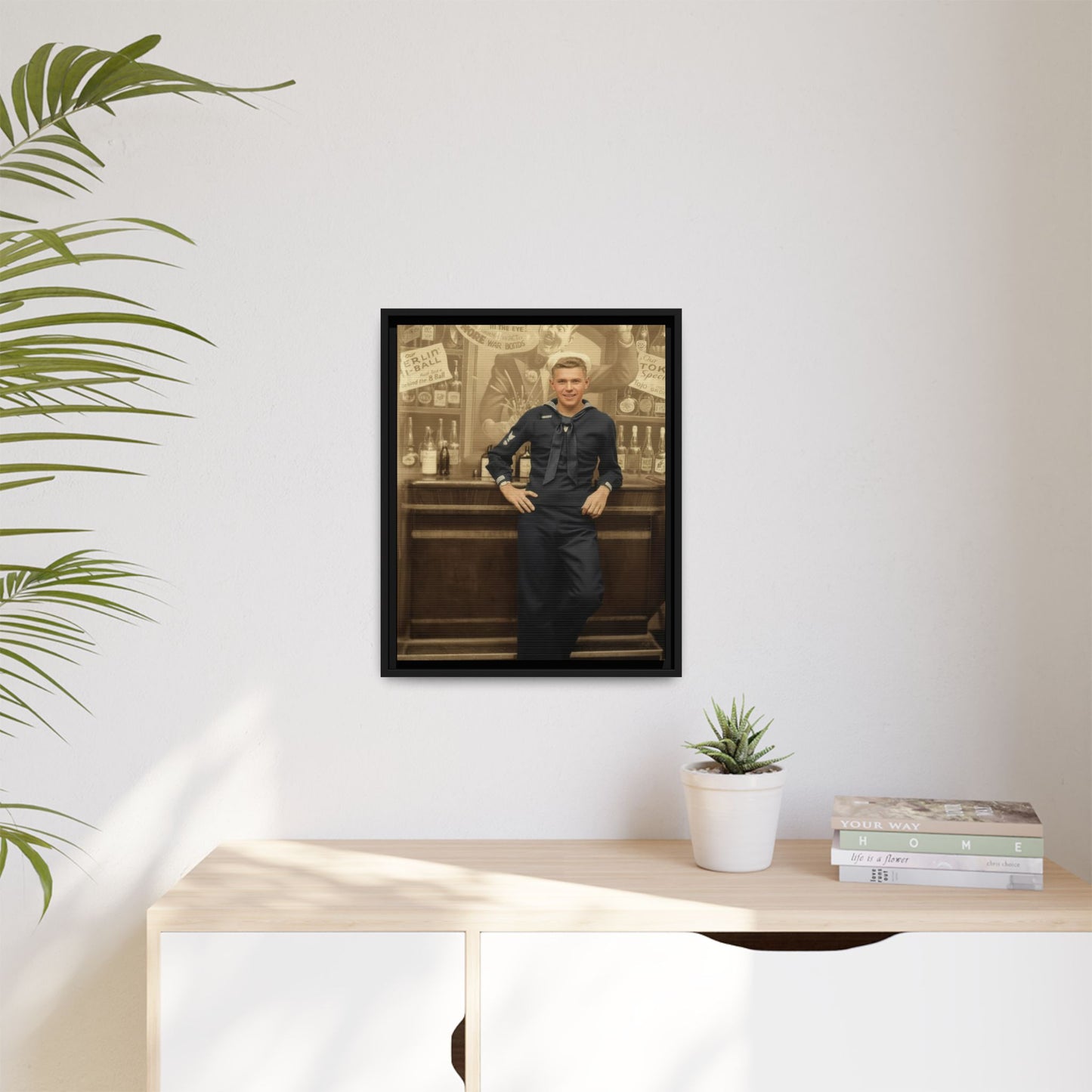 celibataire 006 | Framed Vintage Photo - Matte Canvas