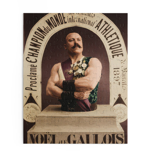 Noël le Gaulois Vintage Strongman Jigsaw Puzzle | LGBTQ+ Heritage | athlétisme 045