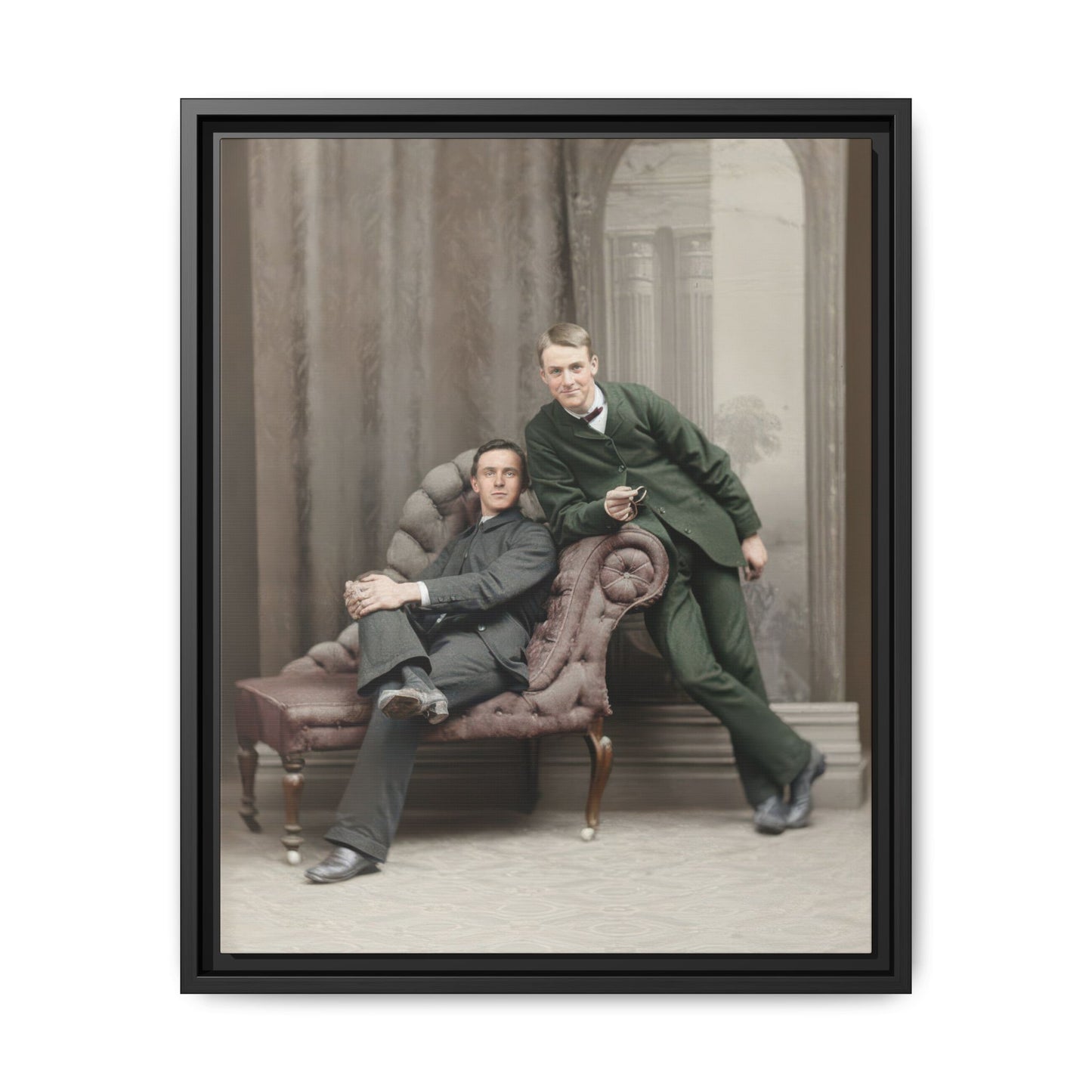 paire 148 | Framed Vintage Photo - Matte Canvas