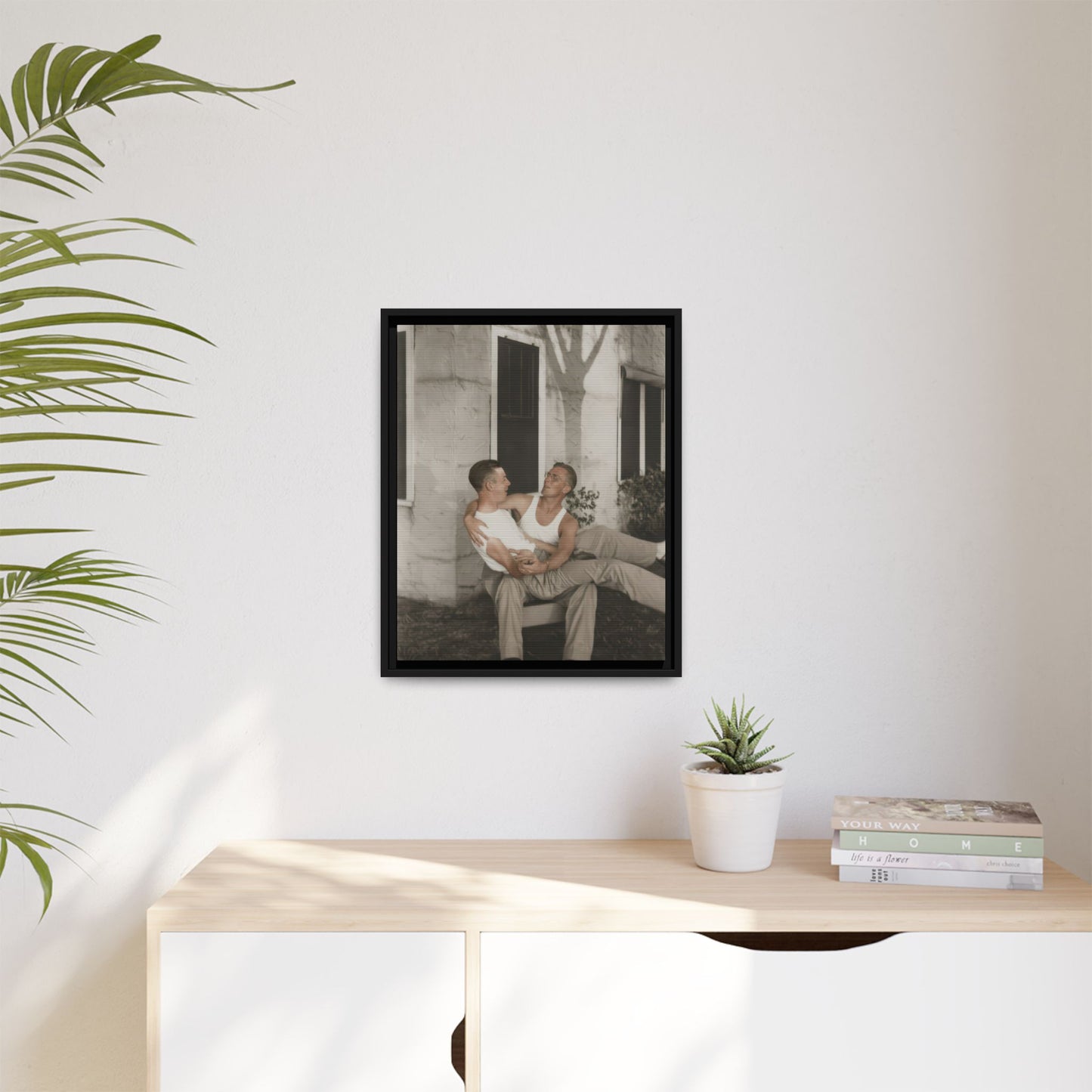 paire 080 | Framed Vintage Photo - Matte Canvas