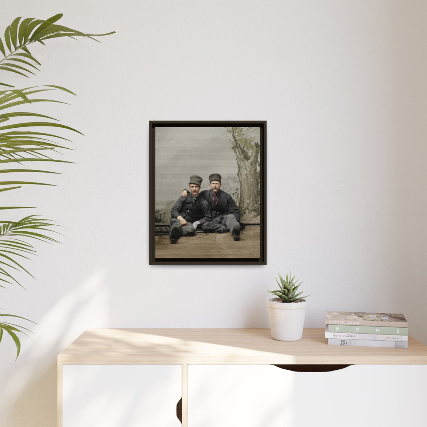 paire 037 | Framed Vintage Photo - Matte Canvas