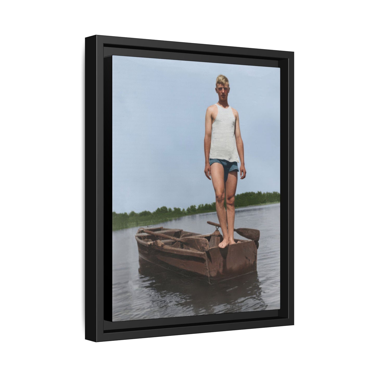 nager 025 | Framed Vintage Photo - Matte Canvas