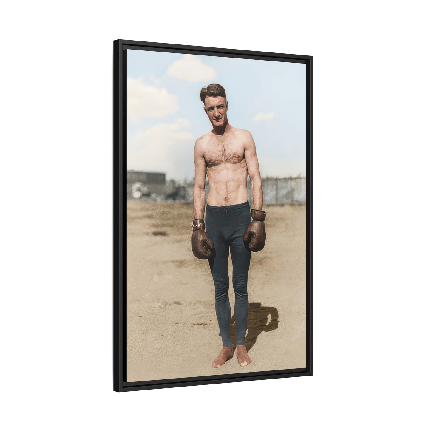 Copy of athlétisme 039 | Framed Vintage Photo - Matte Canvas