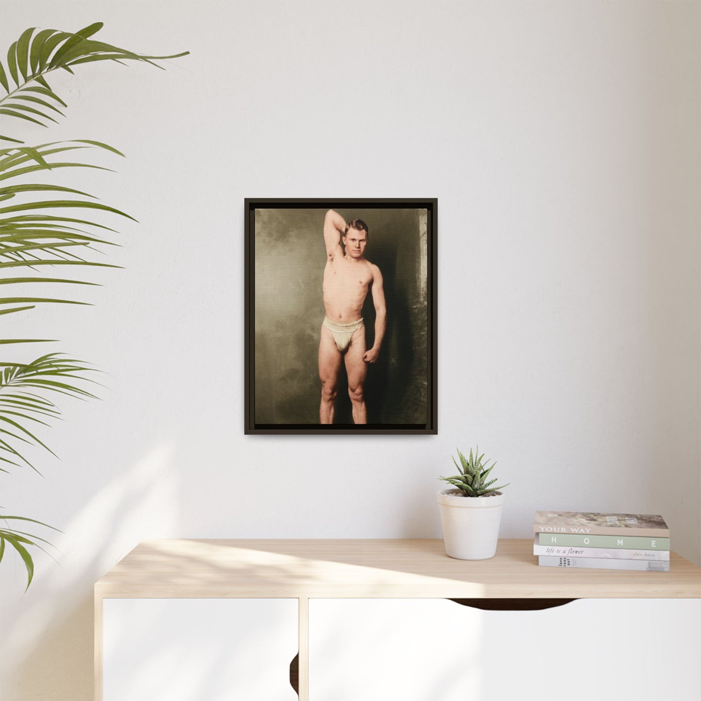 athlétisme 025 | Framed Vintage Photo - Matte Canvas