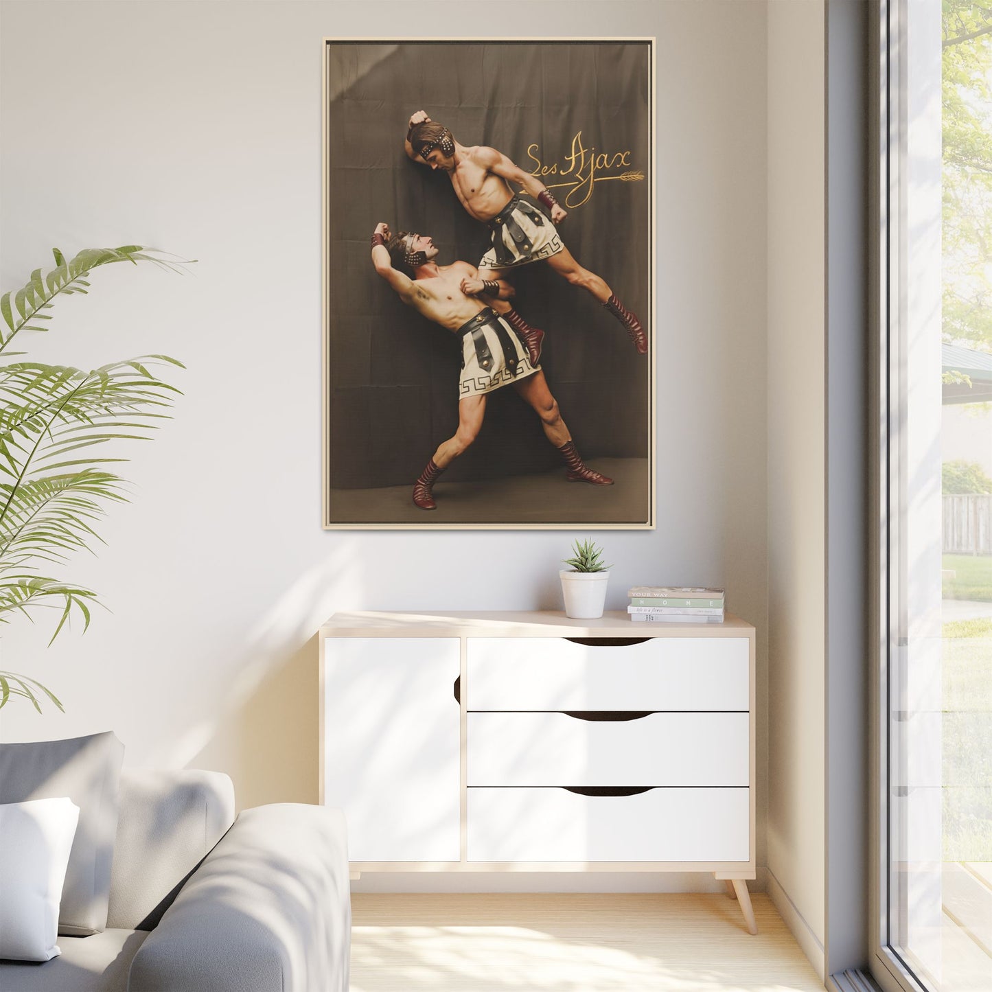 athlétisme 015 | Framed Vintage Photo - Matte Canvas