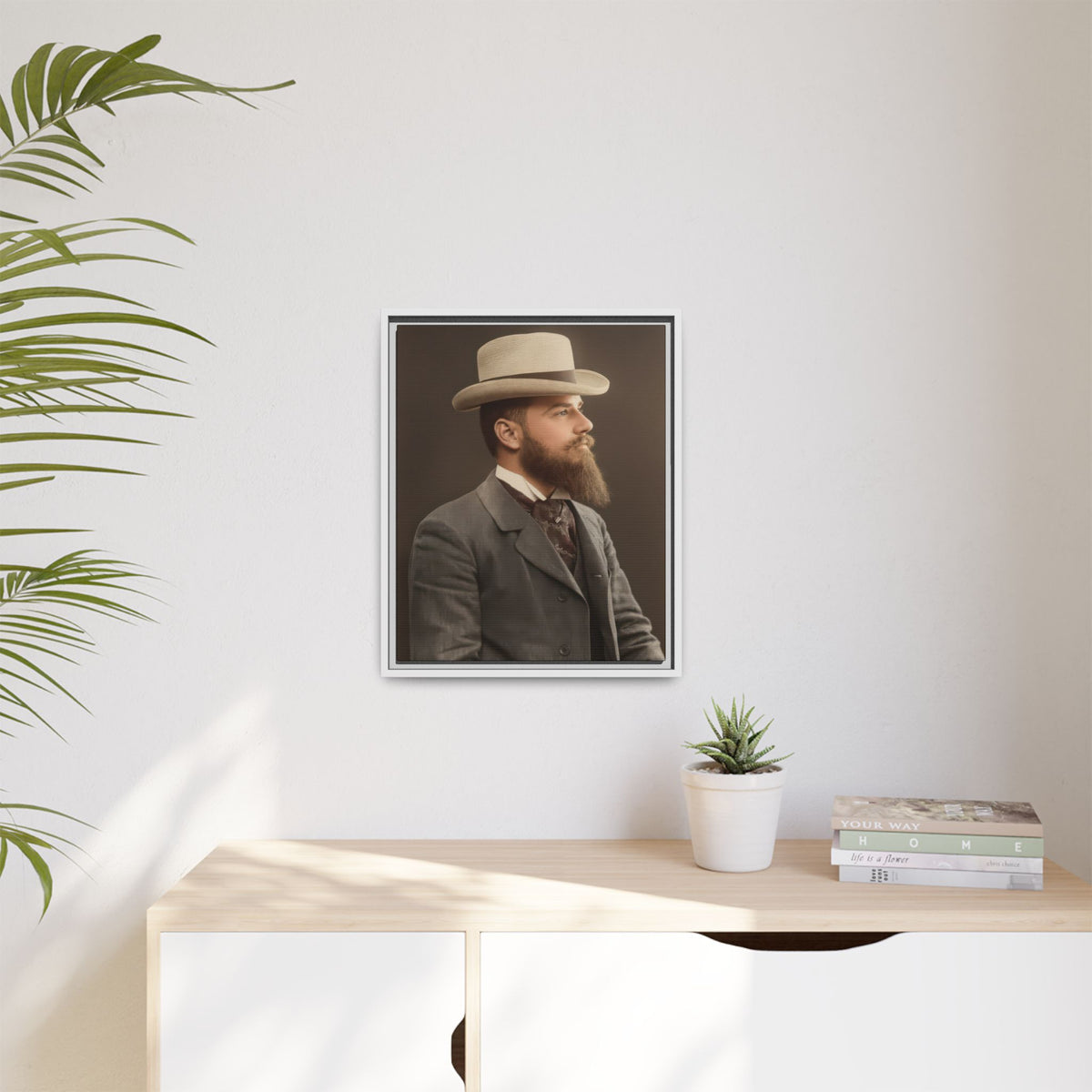 celibataire 014 | Framed Vintage Photo - Matte Canvas
