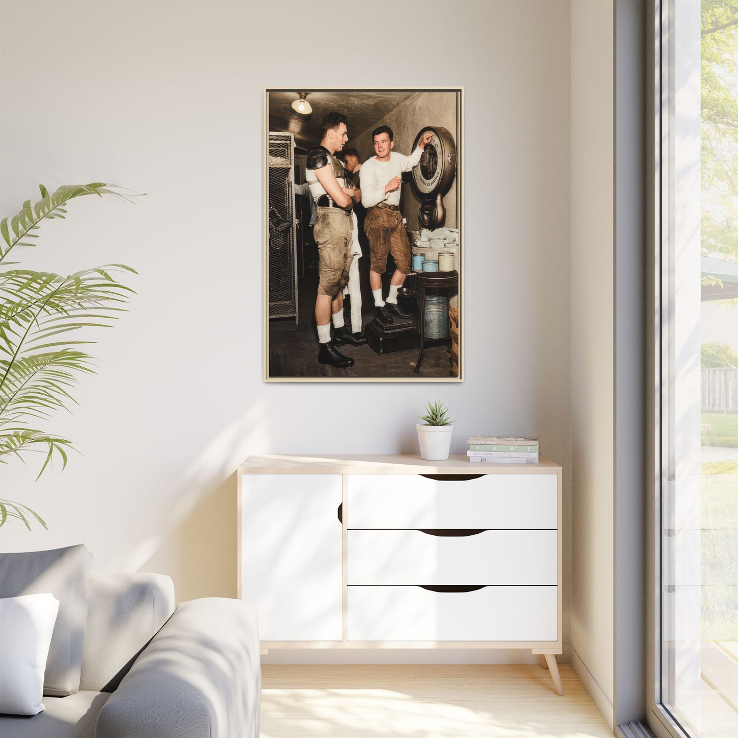 athlétisme 027 | Framed Vintage Photo - Matte Canvas