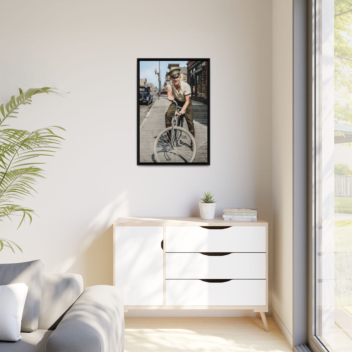celibataire 007 | Framed Vintage Photo - Matte Canvas