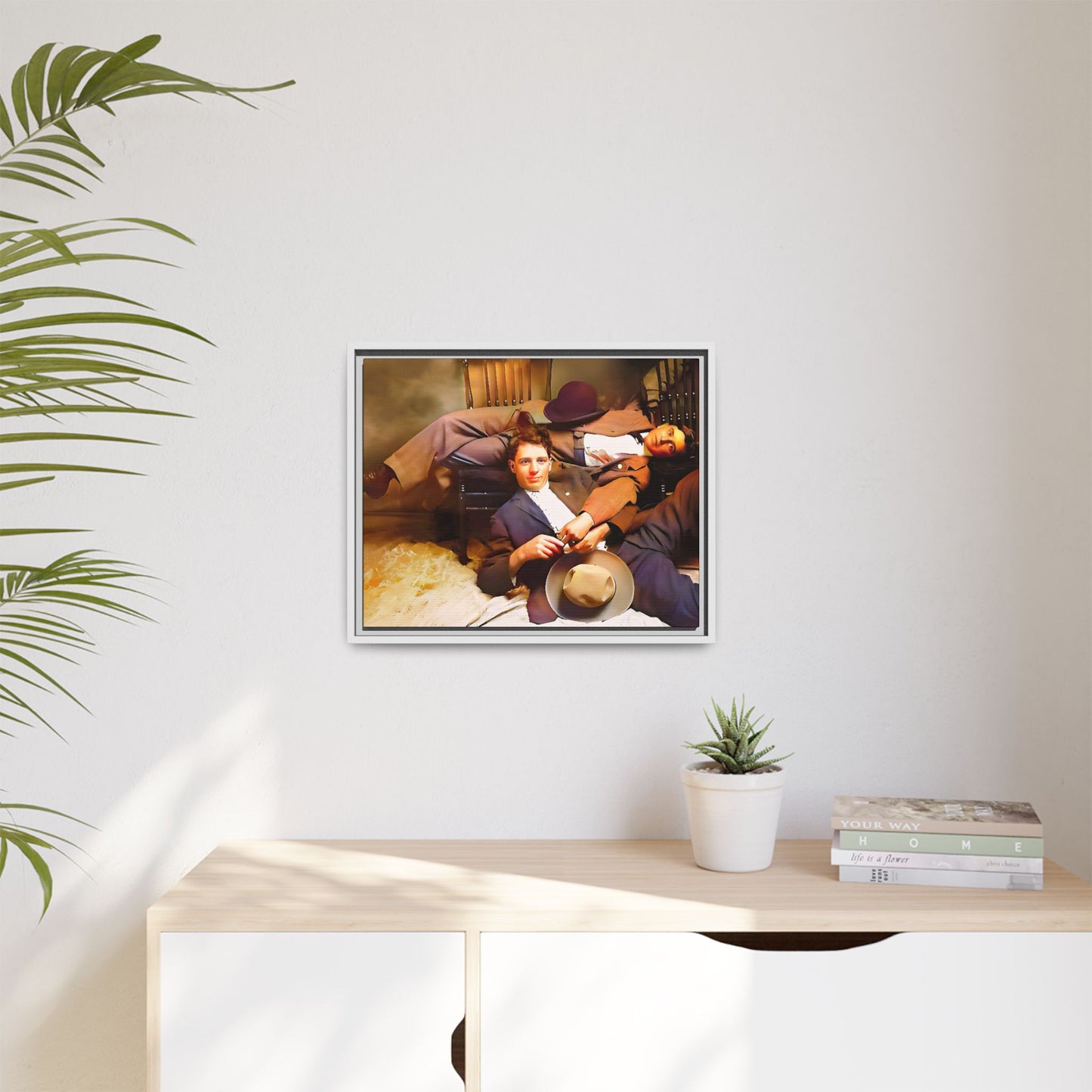 paire 020 | Framed Vintage Photo - Matte Canvas