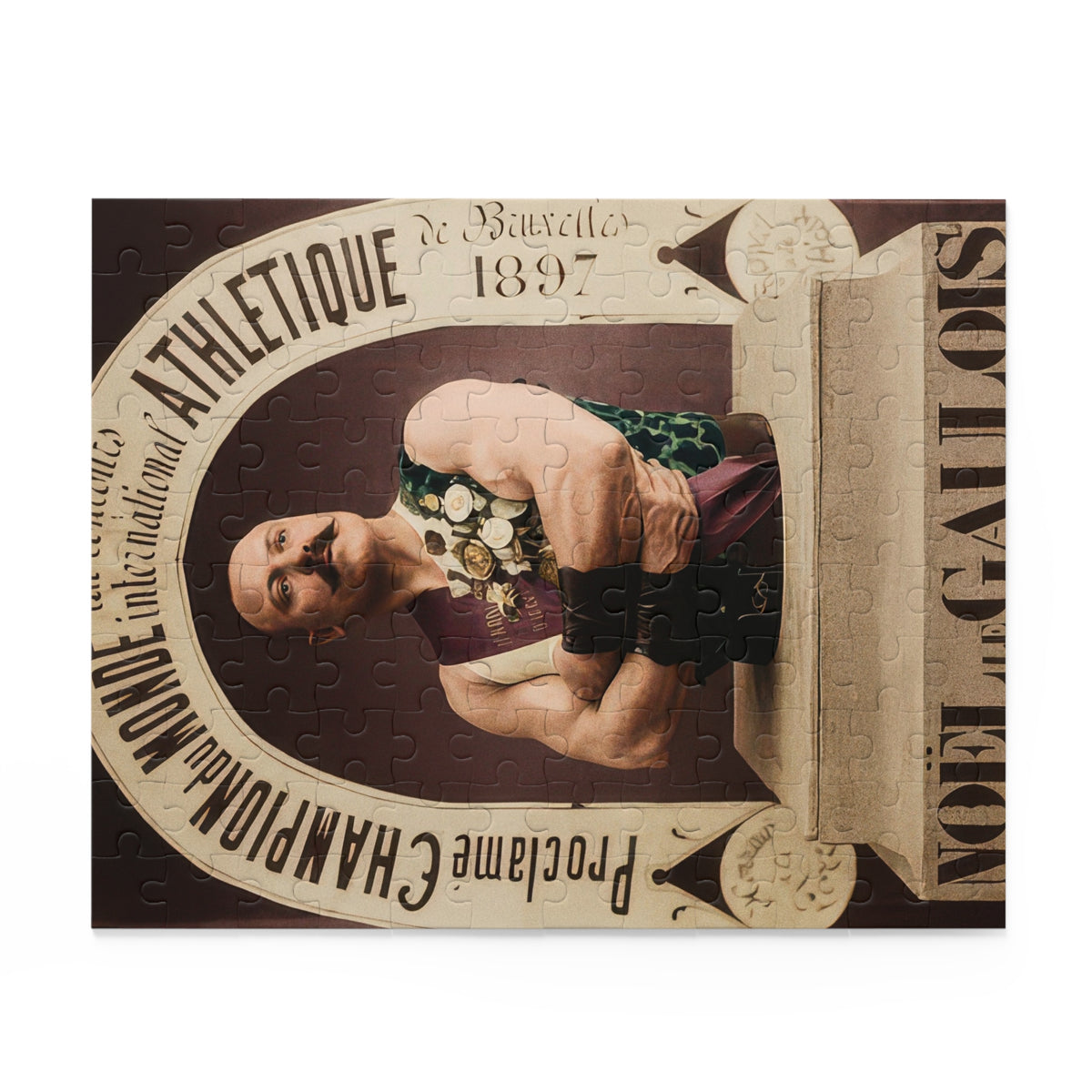 Noël le Gaulois Vintage Strongman Jigsaw Puzzle | LGBTQ+ Heritage | athlétisme 045