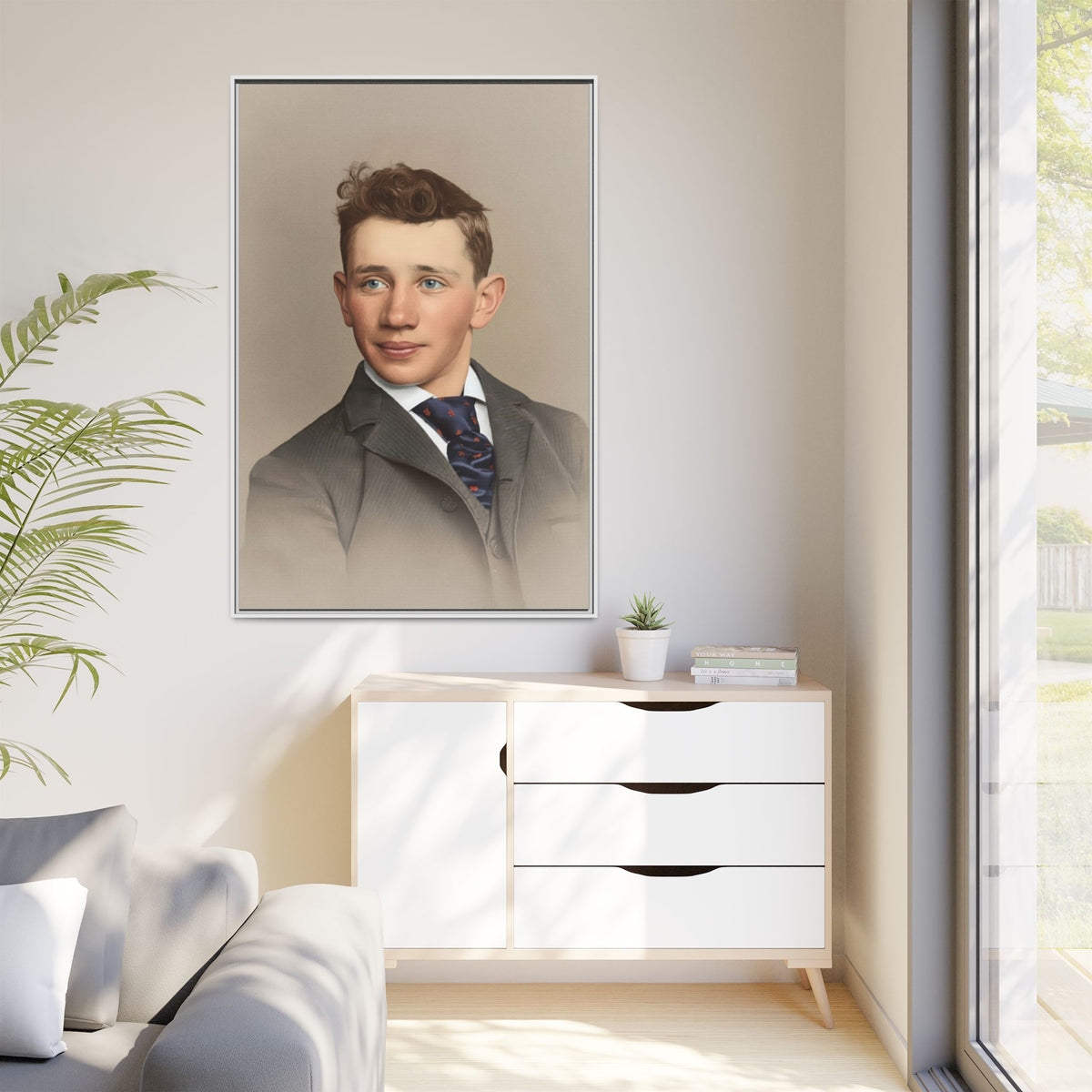 celibataire 038 | Framed Vintage Photo - Matte Canvas